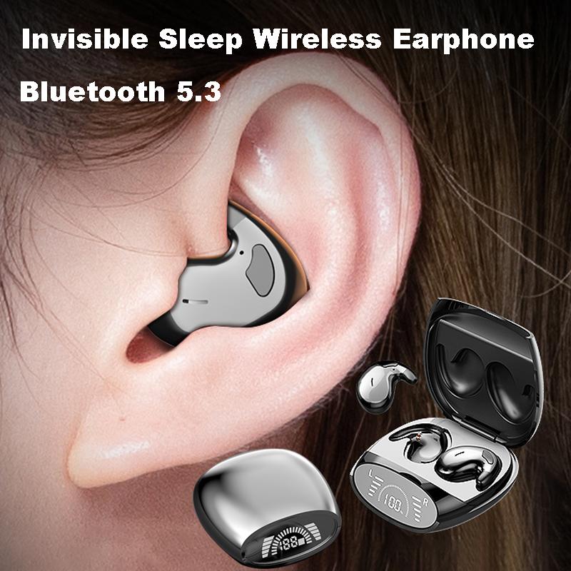 Tws Earbuds Bluetooth 5.3 - Schlaf Unsichtbare Ohrhörer Winzige Mini-Kopfhörer Versteckte