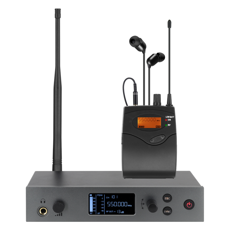 In Ear Monitors For Singers - In-Ear-Überwachungssystem, UHF-Einzelkanal-Bühnenmonitorsystem, professioneller DJ für Sänger-Bühnenperformance,