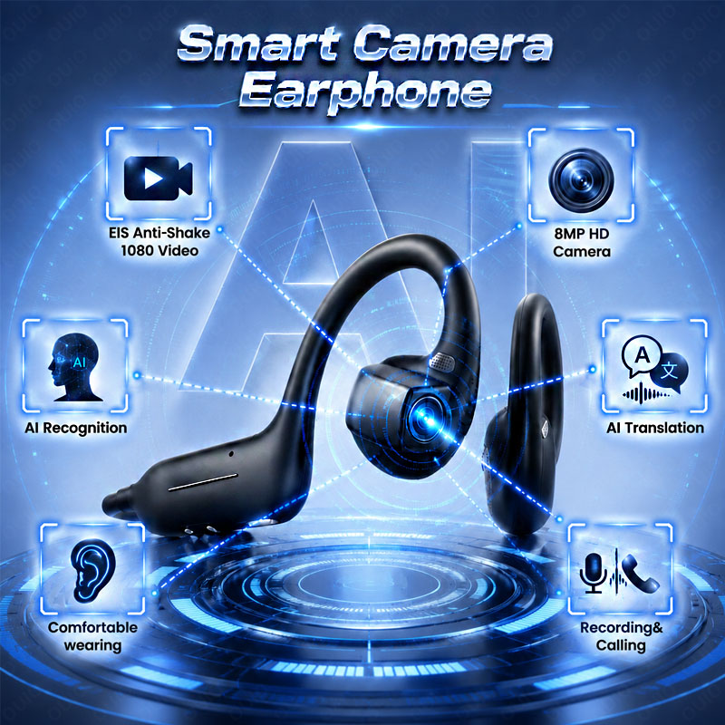 Headphones - NEUE KI-gestützte Smarte Schießkopfhörer 800W HD-Kamera