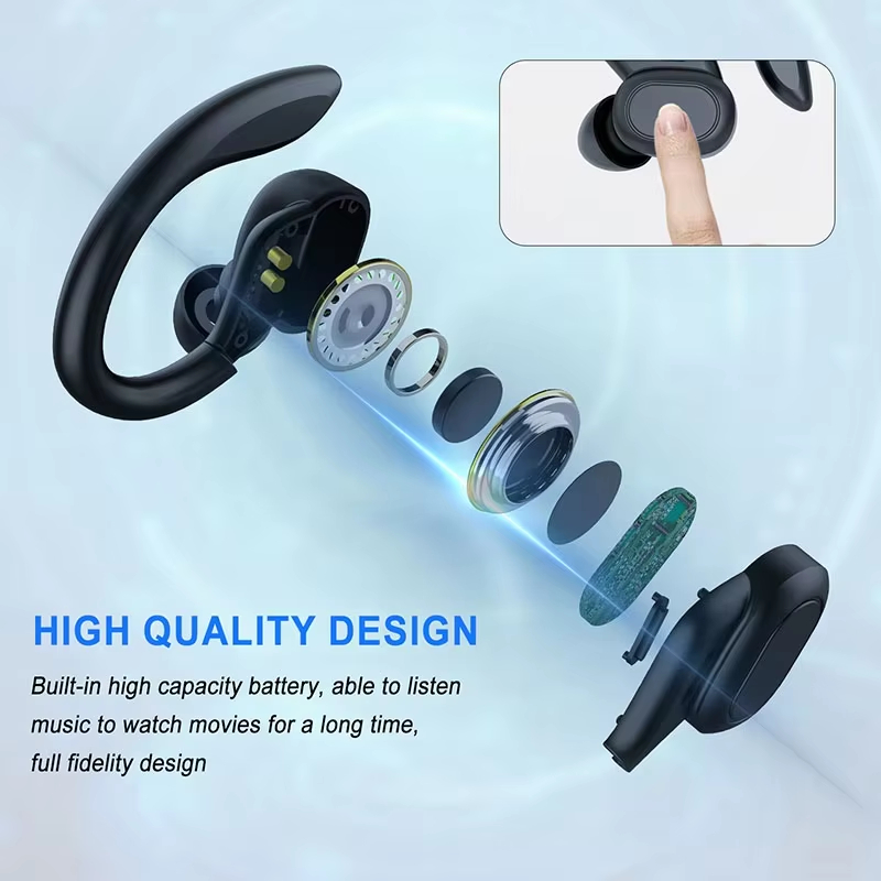 Bone Conduction Running Headphones - Original EarHook Sport-Ohrhörer Kabellose Bluetooth-Kopfhörer mit