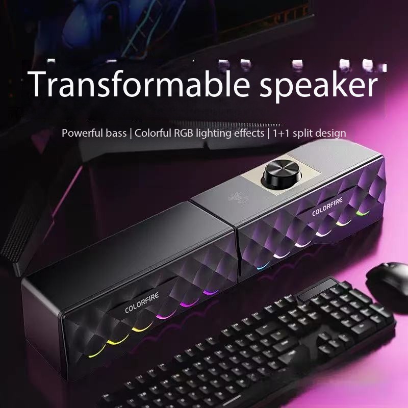 Rgb Computer Soundbar For Pc - HIFI Sound Qualität Wired Computer Lautsprecher