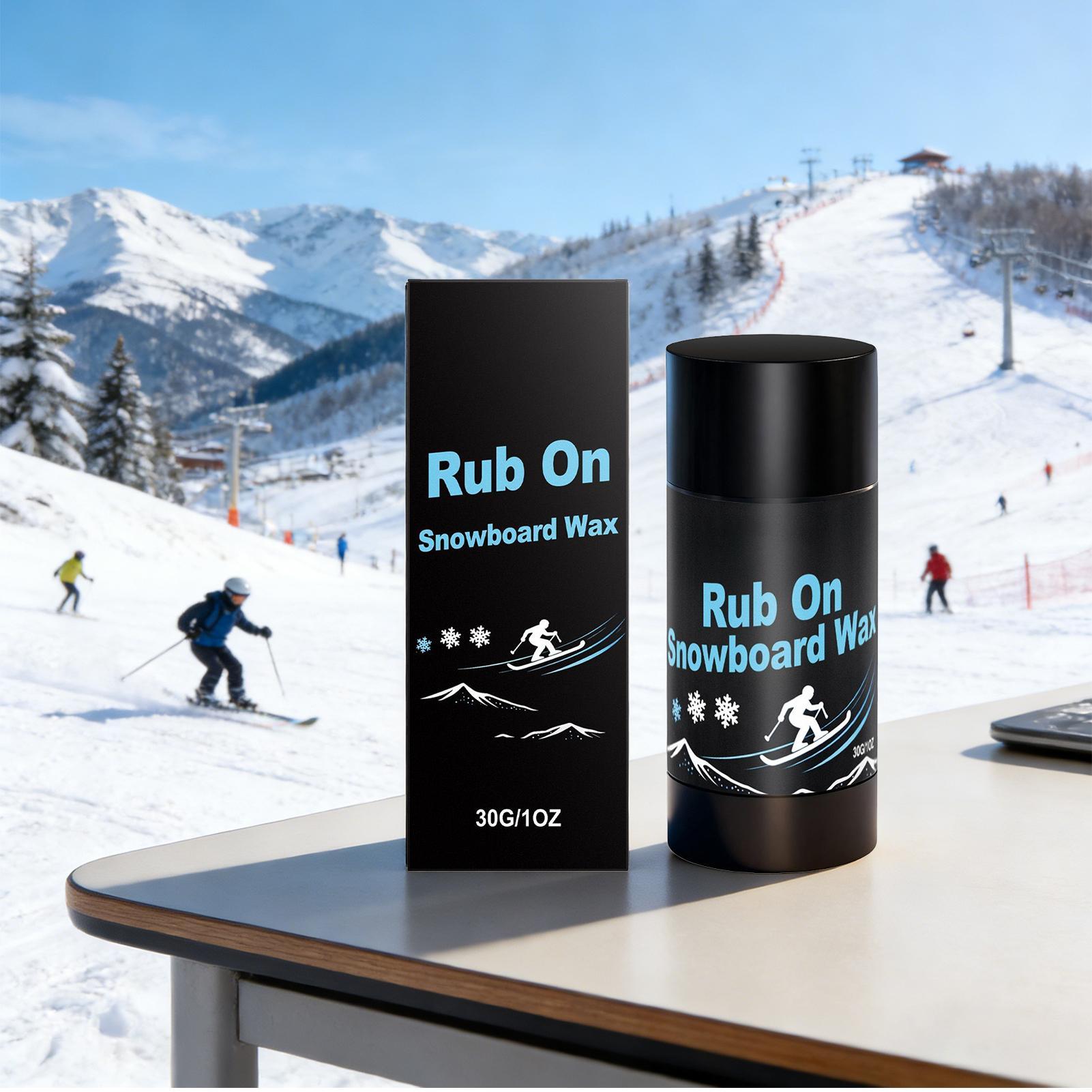 Laptops - 30g Tragbares Snowboard-Wachs mit Korkapplikator, Festes