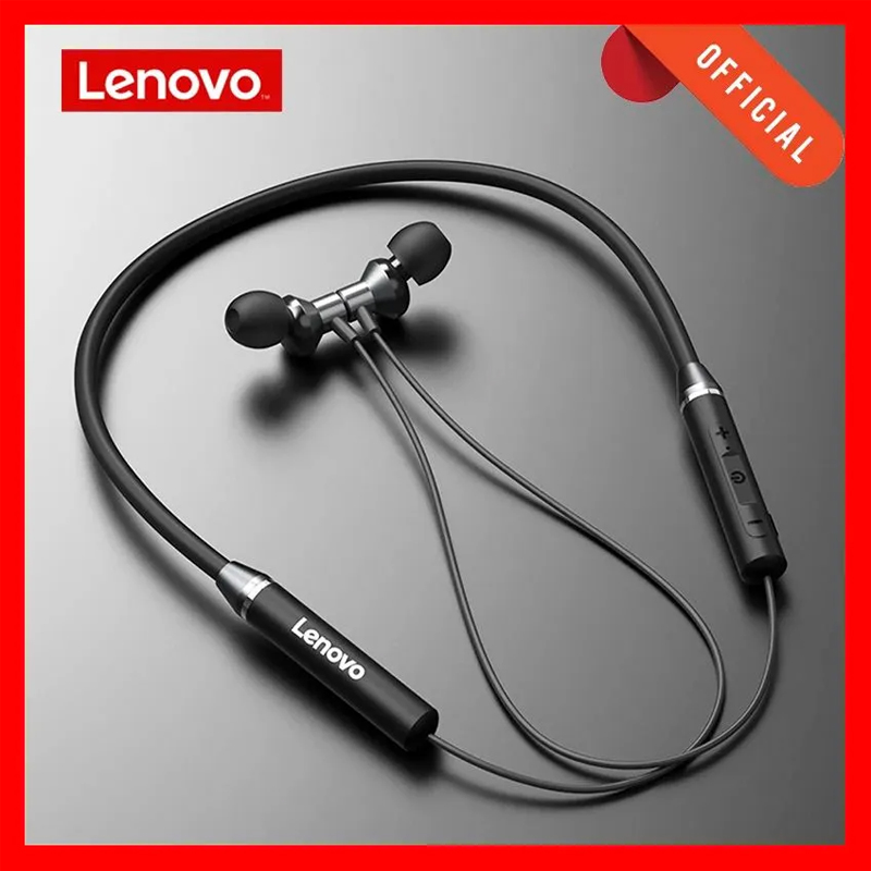Magnetic Neckband Sports Earphones - Lenovo Bluetooth-Kopfhörer Wasserdicht HIFI Verlustfreie Audioqualität