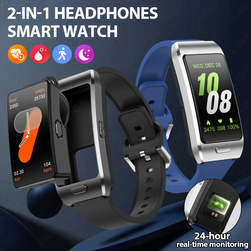Tws Earbuds Bluetooth 5.3 - LIGE Neue Smartwatch mit Ohrhörern TWS