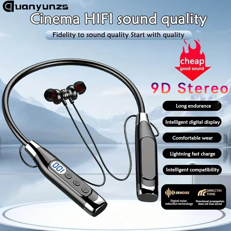 Magnetic Neckband Sports Earphones - True Stereo Wireless Kopfhörer Bluetooth Nackenbügel