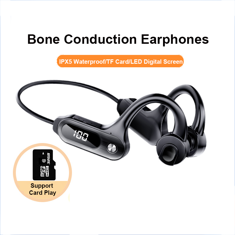 Bone Conduction Running Headphones - Knochenleitung Bluetooth 5.3 Ohrhörer Hängender Ohrbügel
