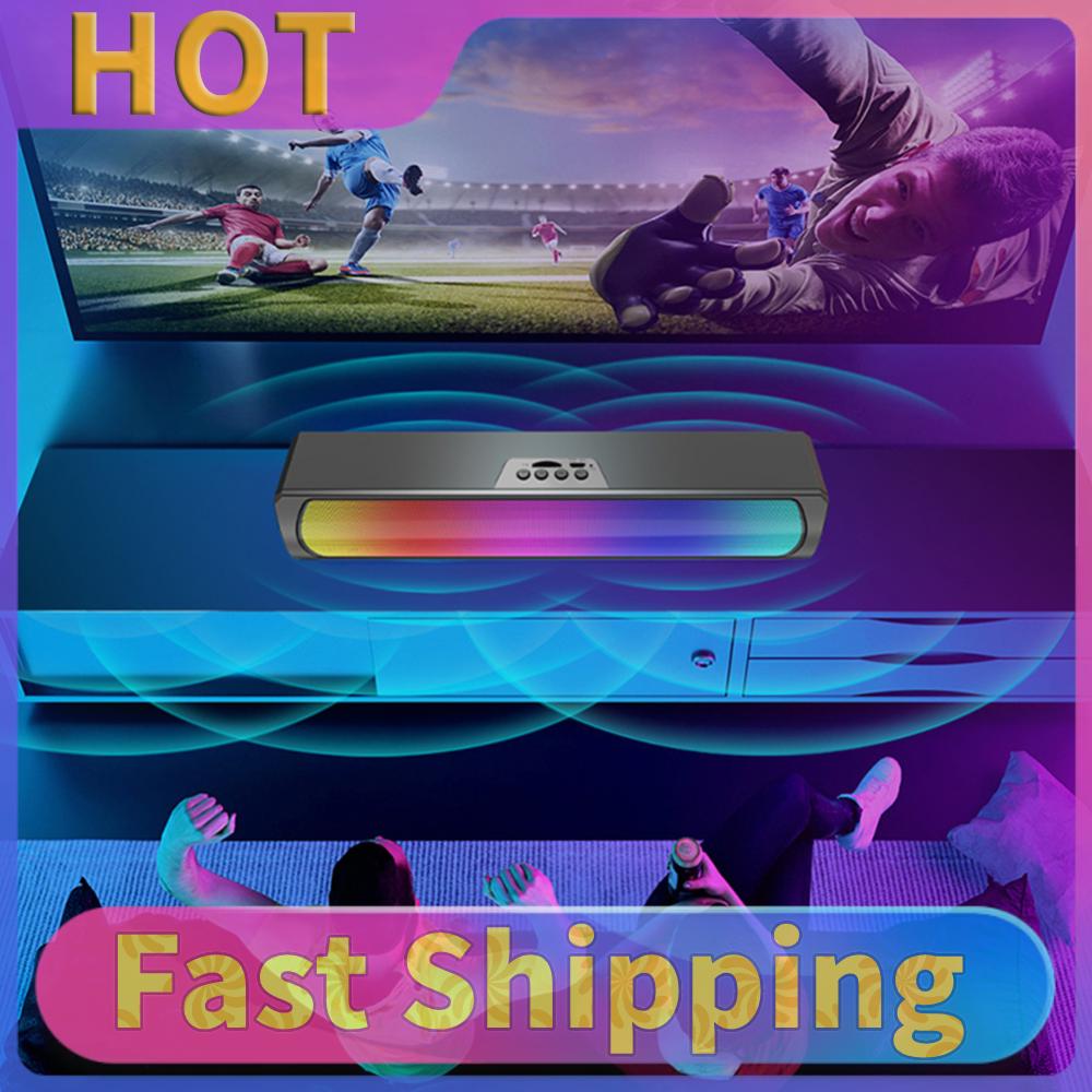 Rgb Computer Soundbar For Pc - Tragbare Computer-Soundbar-Lautsprecher RGB Bluetooth-kompatibel 5.0 Soundbar