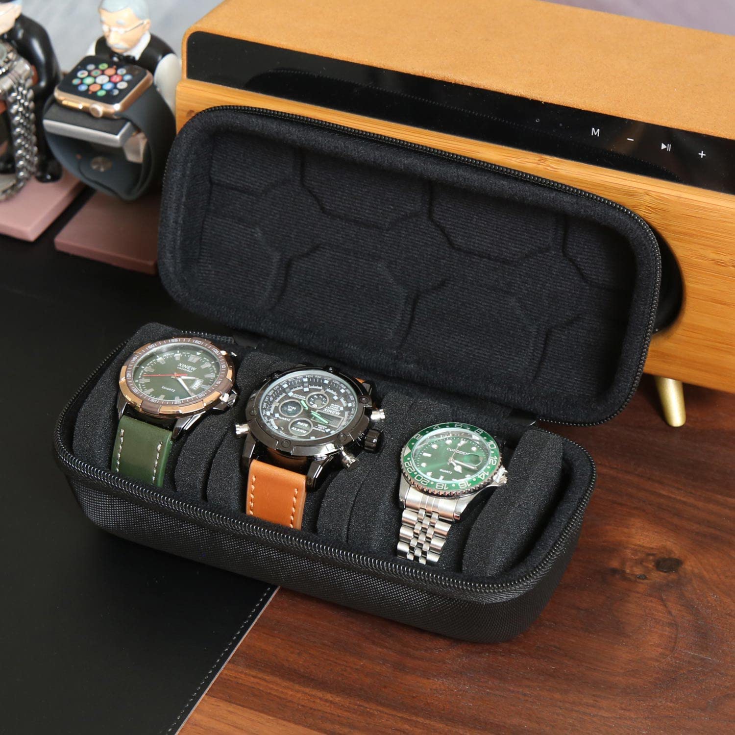 Smartwatches - Uhrenbox-Organizer für Männer oder Frauen, Uhren-Reisetasche,