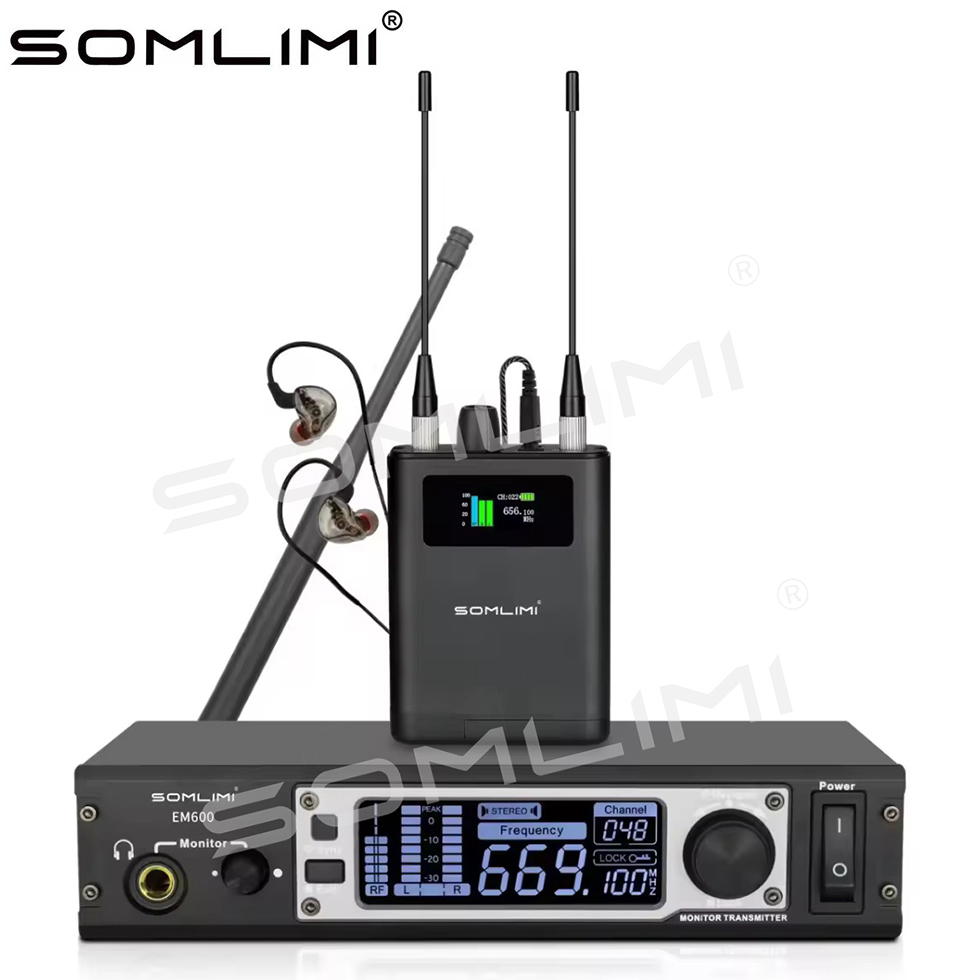 In Ear Monitors For Singers - SOMLIMI Professionelles EM600 In-Ear Wireless Monitoring