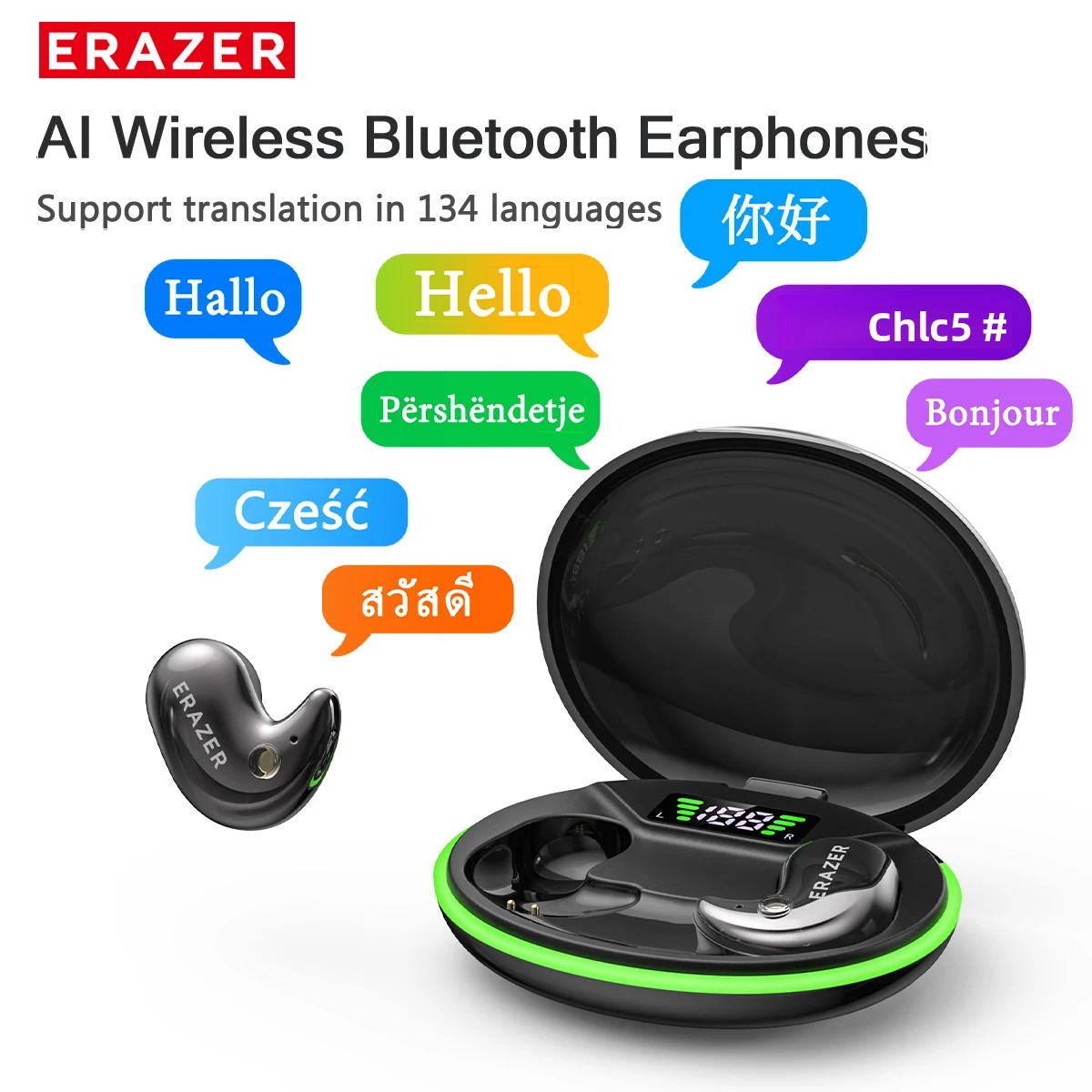 Headphones - EARZER XF58 In-Ear Bluetooth-Kopfhörer mit Mikrofon,