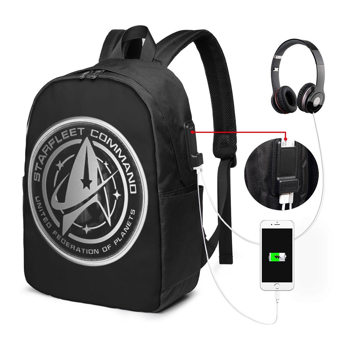 Laptops - Star Treks Science-Fiction-TV-Serie Rucksack, Reisetasche für
