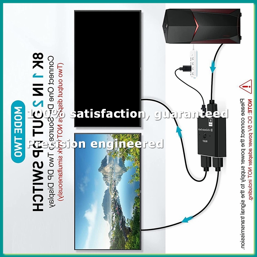 Laptops - 8K DisplayPort Switch 2 in 1