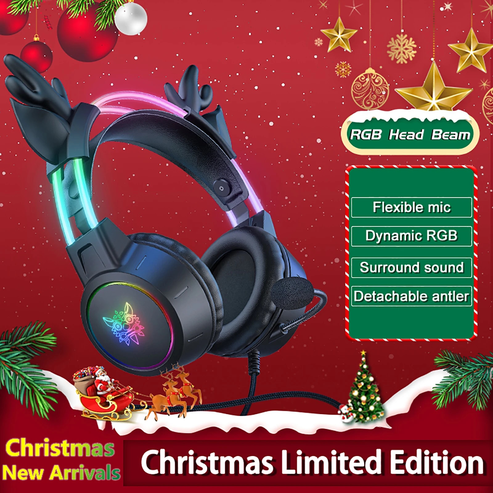 Gaming Headset With Mic Rgb - Onikuma Gaming Headset für 2024 neues