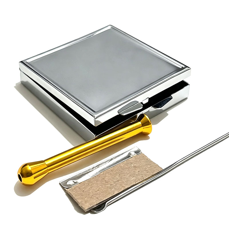 Laptops - 1 Set Tragbares Metall-Zigaretten-Set, Rauchertasche inklusive