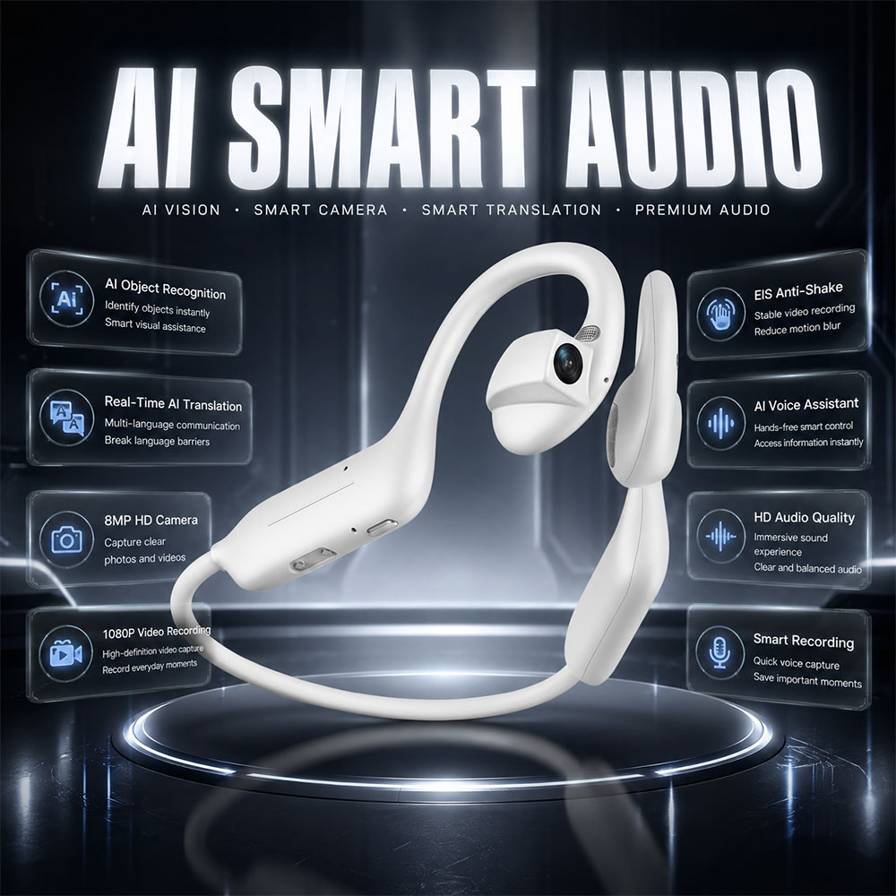 Headphones - NEUE 1080P UHD Bluetooth-Kopfhörer 800W Kamera