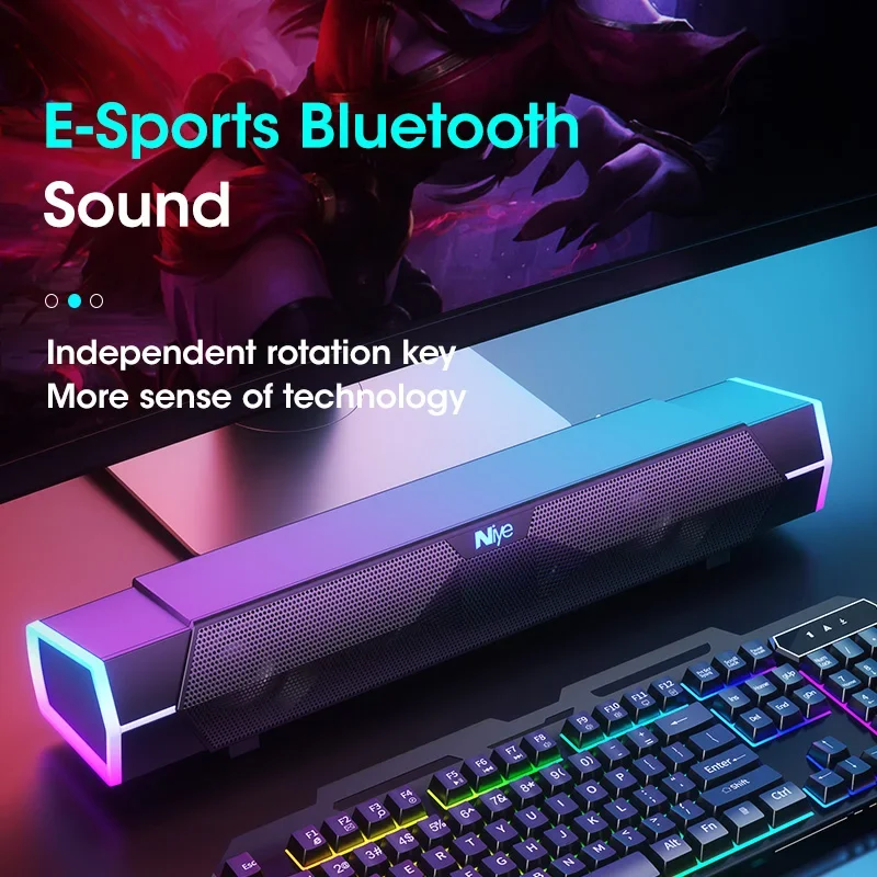 4D Stereo Sound Bar PC Lautspr – Rgb Computer Soundbar For Pc Bewertung und Preis