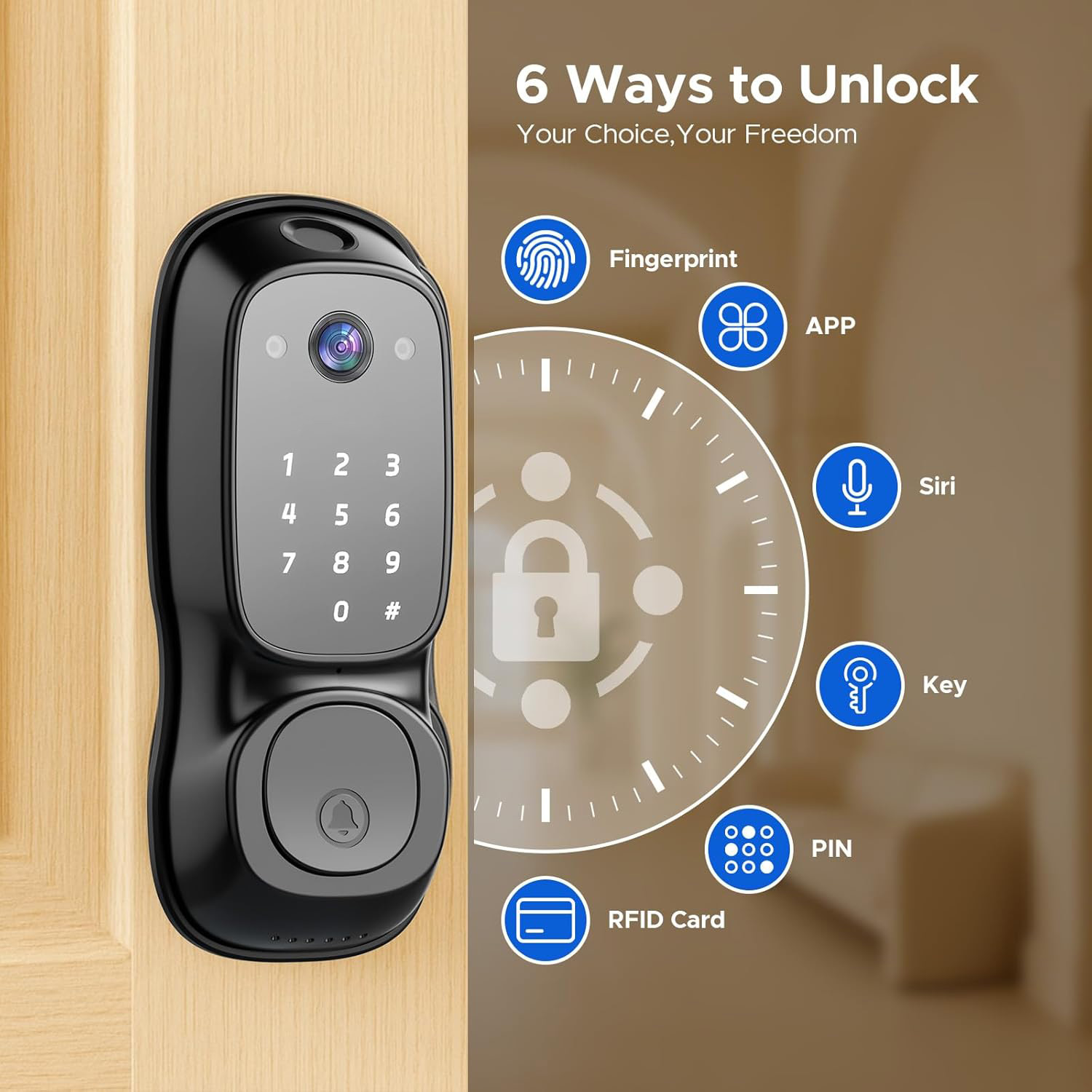 Tuya WLAN-Smart-Türschloss ‎ K – Cameras Bewertung und Preis
