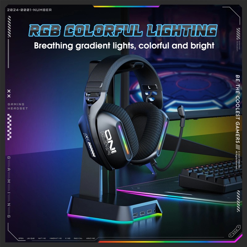 ONIKUMA GT808 Kabelloses Gamin – Gaming Headset With Mic Rgb Bewertung und Preis