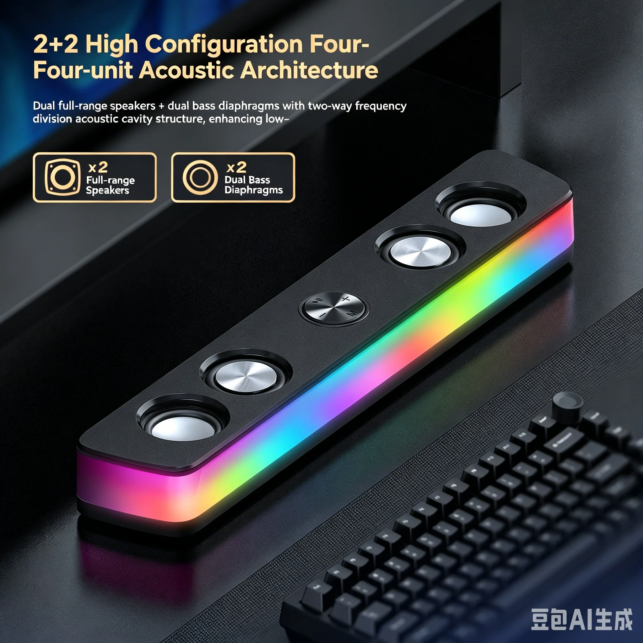Wiederaufladbare Kabellose Sou – Rgb Computer Soundbar For Pc Bewertung und Preis