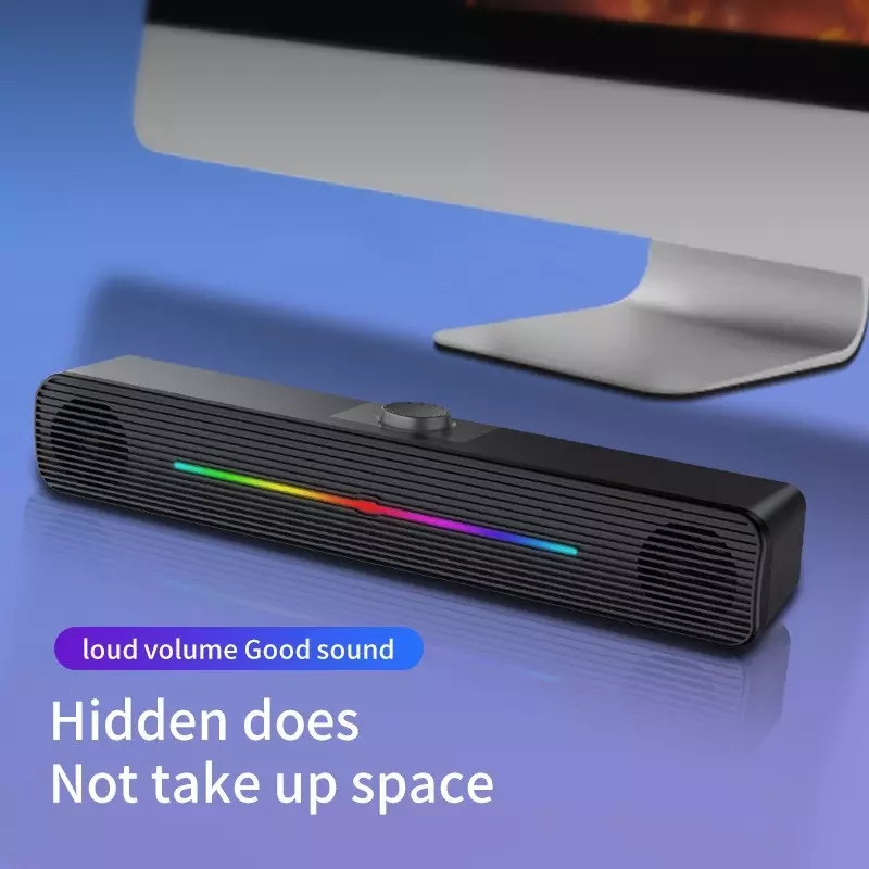 E-1407 Großhandel RGB-Lichter  – Rgb Computer Soundbar For Pc Bewertung und Preis