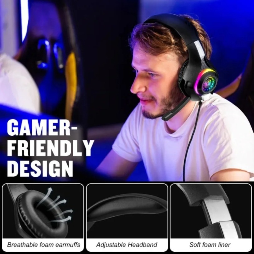 Kabelgebundene Gaming-Kopfhöre – Gaming Headset With Mic Rgb Bewertung und Preis