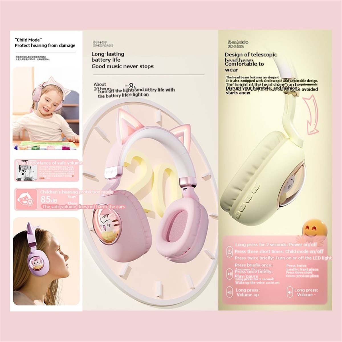 [VALUE PACK] Niedliche Katzeno – Cat Ear Bluetooth Headset Led Bewertung und Preis