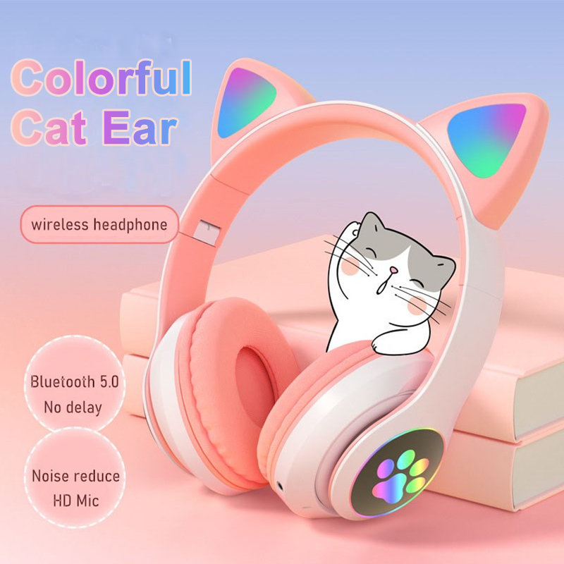 Niedliche Katzenohren-Kopfhöre – Cat Ear Bluetooth Headset Led Bewertung und Preis