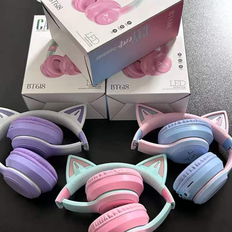 T28 Kabellose Bluetooth-Kopfhö – Cat Ear Bluetooth Headset Led Bewertung und Preis