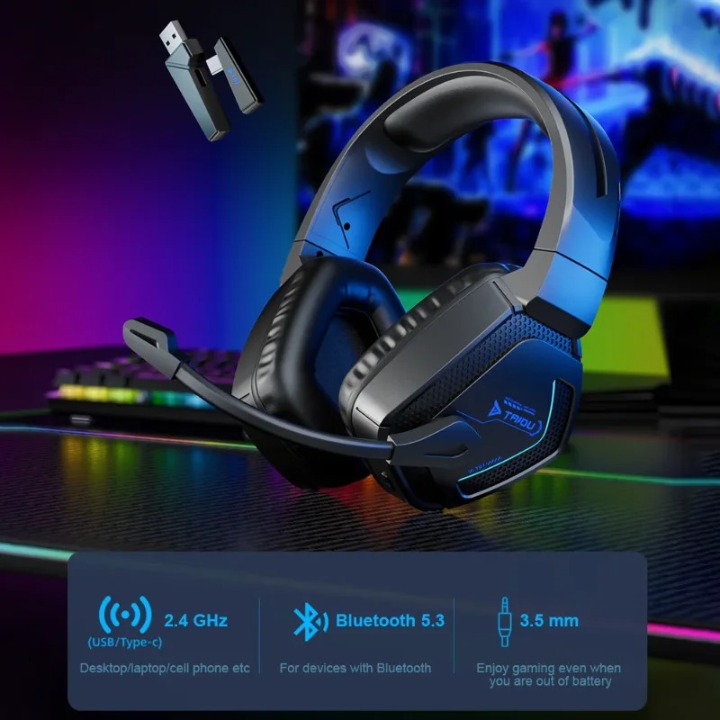 TAIDU T01 Kabellose Kopfhörer  – Gaming Headset With Mic Rgb Bewertung und Preis