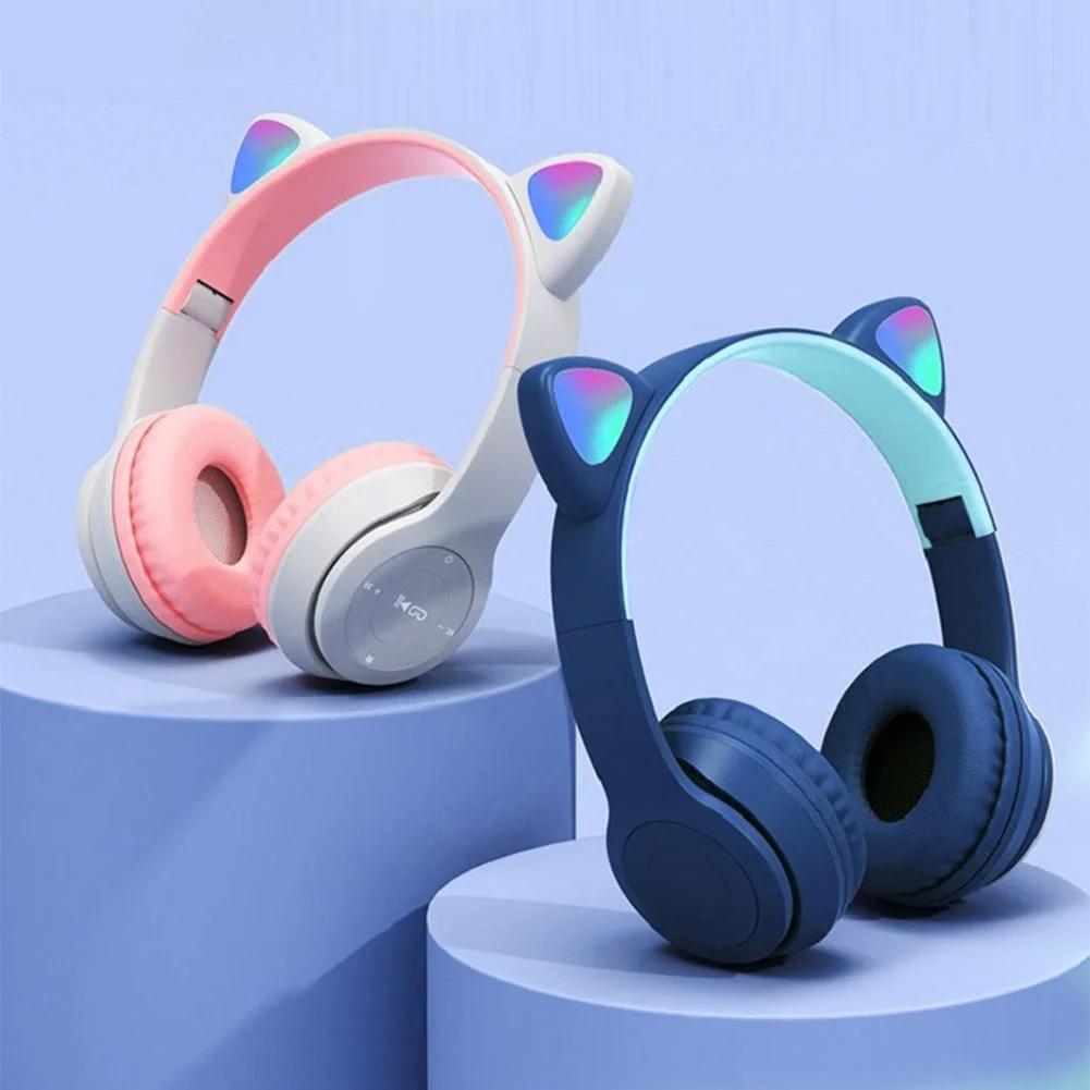 Niedliche kabellose Katzenohr- – Cat Ear Bluetooth Headset Led Bewertung und Preis