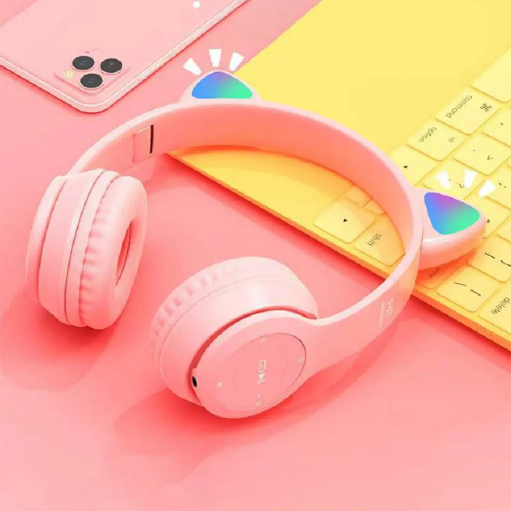 Niedliche kabellose Katzenohr- – Cat Ear Bluetooth Headset Led Bewertung und Preis