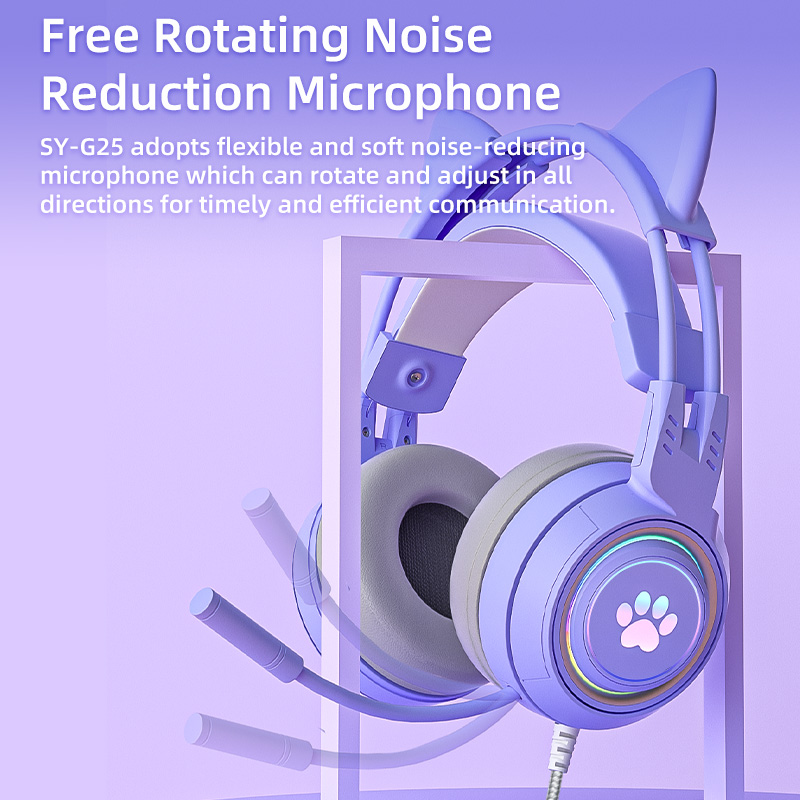 2026 Neue RGB Katzenohren Blue – Gaming Headset With Mic Rgb Bewertung und Preis