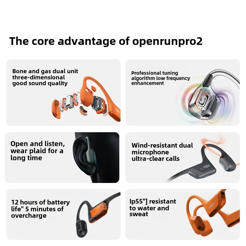 SHOKZ OpenRun Pro 2 S820 Open- – Bone Conduction Running Headphones Bewertung und Preis