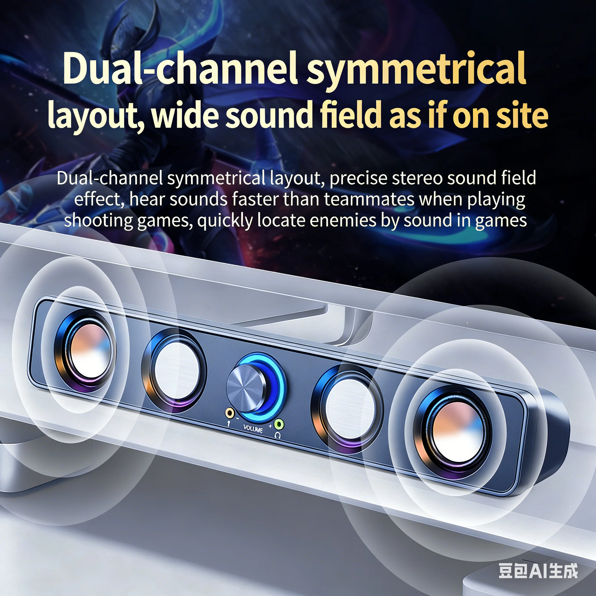 RGB-Gaming-Soundbar 2.0 Surrou – Rgb Computer Soundbar For Pc Bewertung und Preis