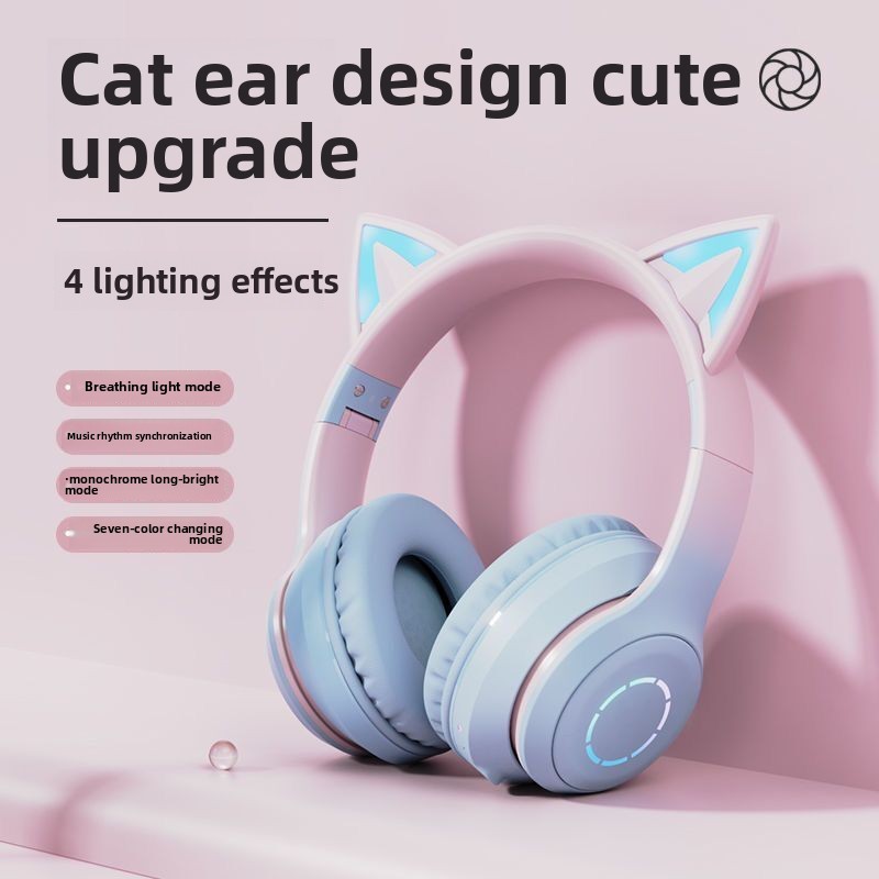 Neuer Bestseller RGB-Kopfhörer – Cat Ear Bluetooth Headset Led Bewertung und Preis