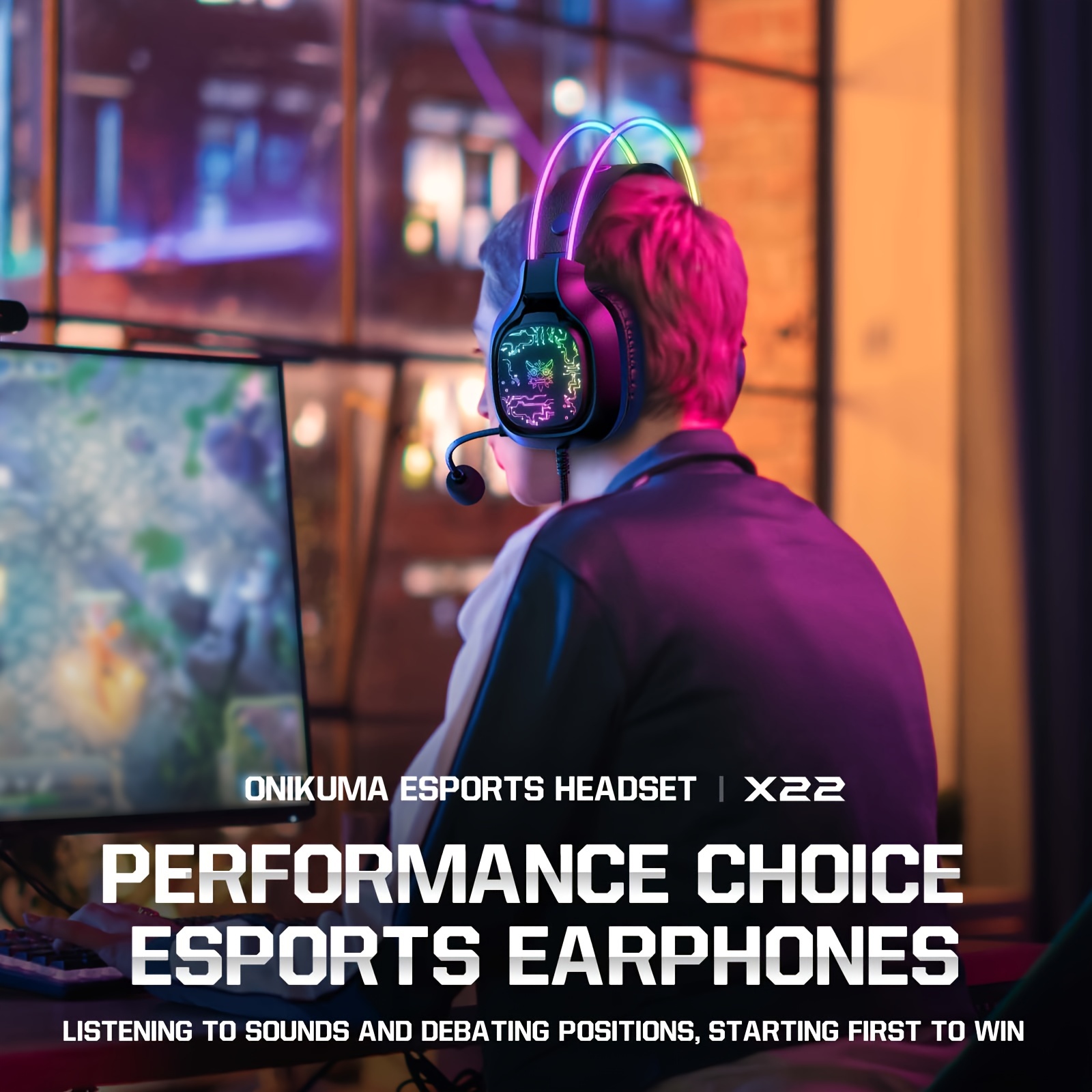 ONIKUMA X22 Gaming-Headset, RG – Gaming Headset With Mic Rgb Bewertung und Preis