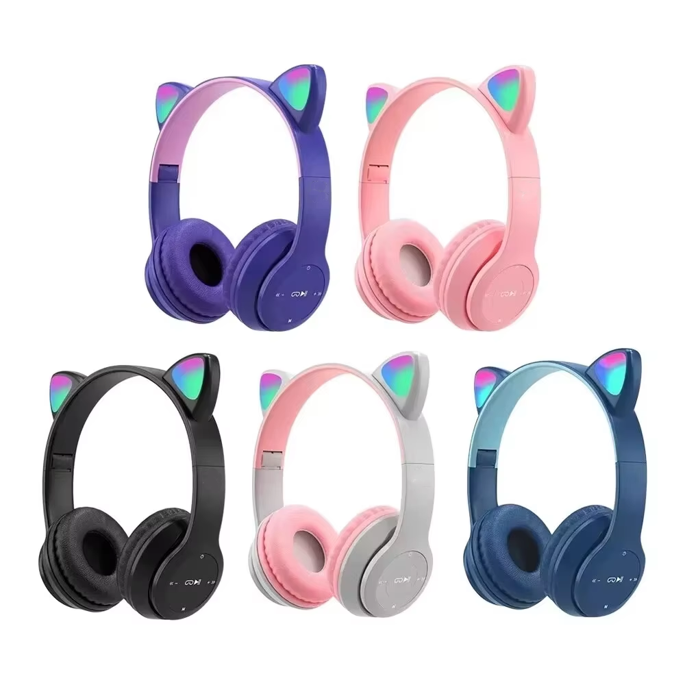 Kinder P47M Kabelloser Gaming- – Cat Ear Bluetooth Headset Led Bewertung und Preis