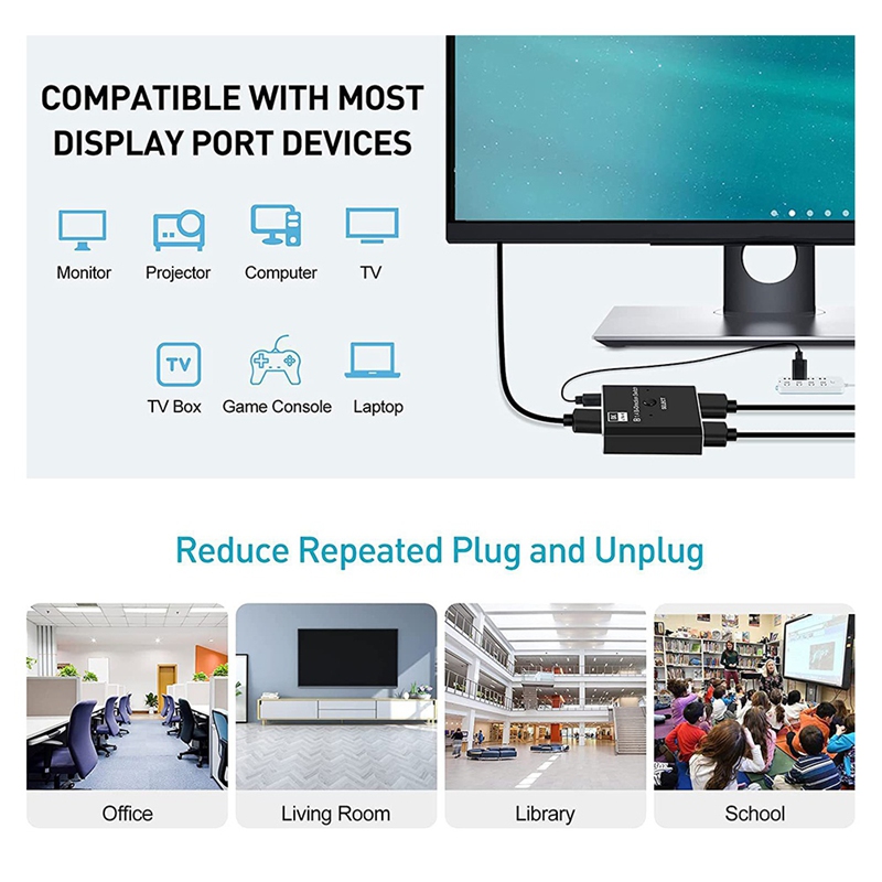 8K DisplayPort Switch 2 in 1 O – Laptops Bewertung und Preis