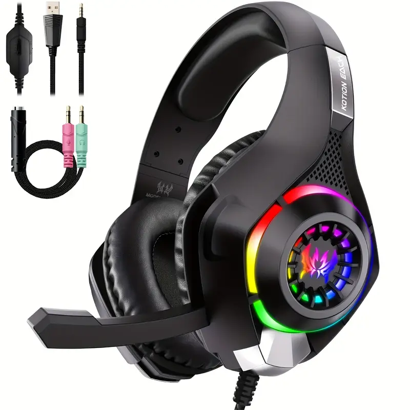 Gaming-Headset für PC, PS4, PS – Gaming Headset With Mic Rgb Bewertung und Preis