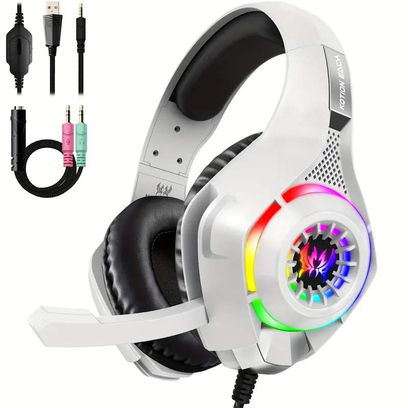 Gaming-Headset für PC, PS4, PS – Gaming Headset With Mic Rgb Bewertung und Preis