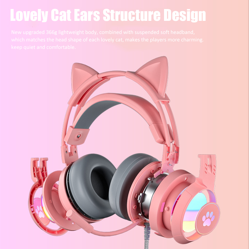 Niedliche Katzen ohr Gaming-Ko – Gaming Headset With Mic Rgb Bewertung und Preis