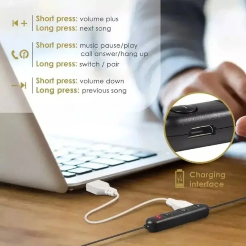 Nackenbügel-Bluetooth-Kopfhöre – Magnetic Neckband Sports Earphones Bewertung und Preis