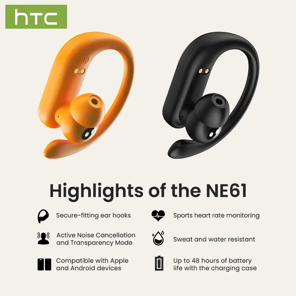 HTC NE61 Bluetooth-Kopfhörer,  – Type C Wired Earphones With Mic Bewertung und Preis