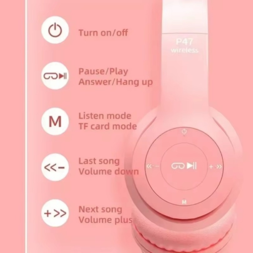 Kabellose Bluetooth-Kopfhörer  – Cat Ear Bluetooth Headset Led Bewertung und Preis