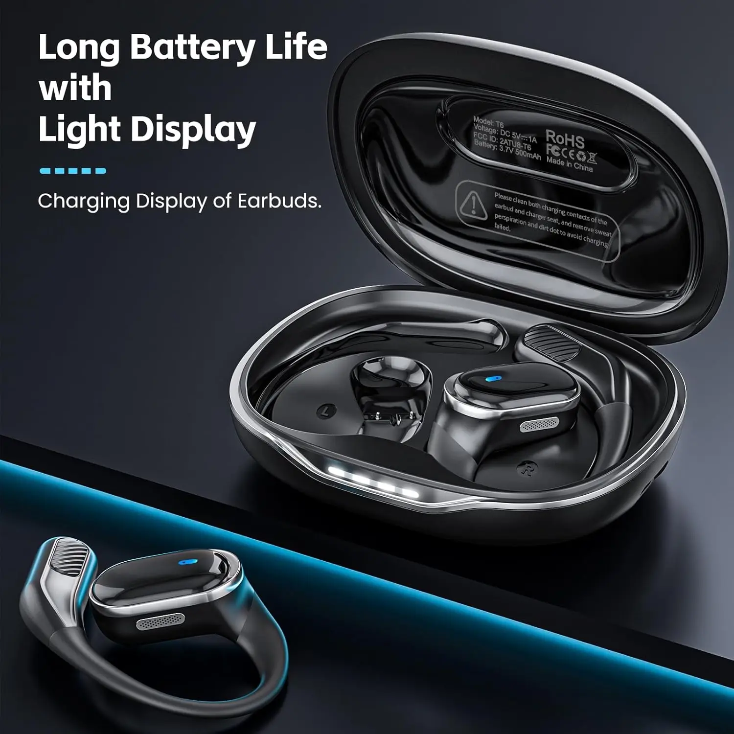 Bluetooth-Ohrhörer, kabellose  – Open Ear Air Conduction Headphones Bewertung und Preis